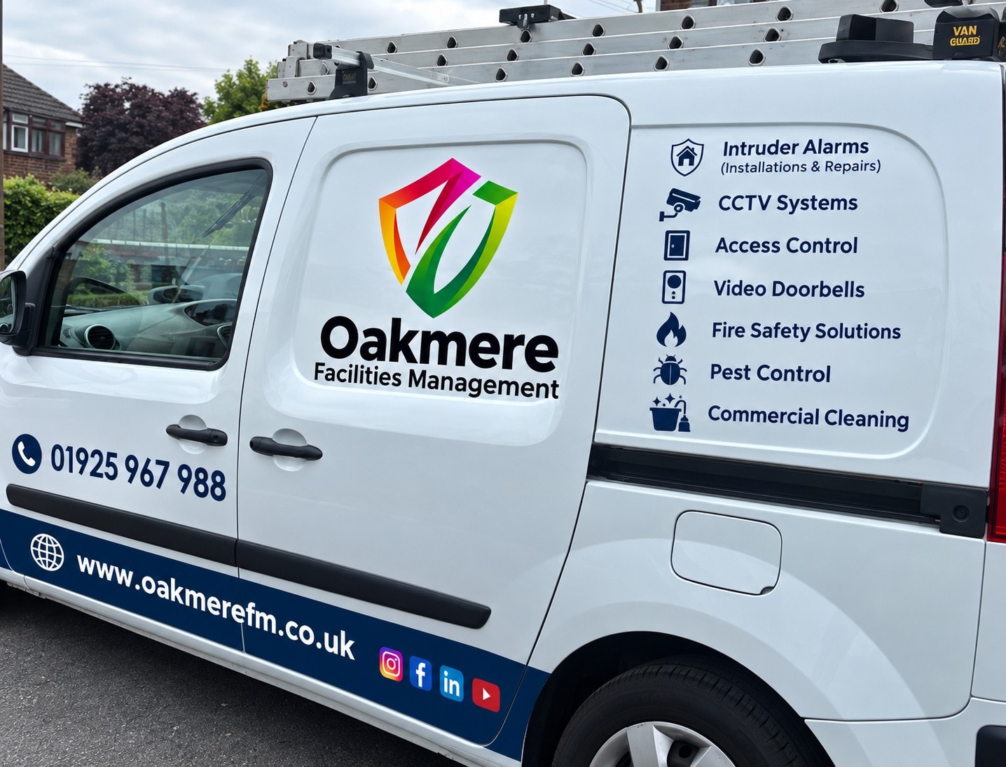 Oakmere Advanced Solutions branded service van — Warrington, Cheshire